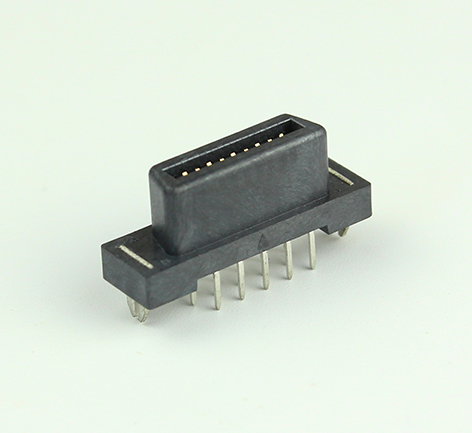 1.27mm 20pin female end plate to board in-line connector 